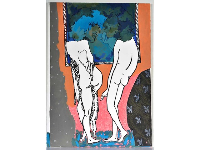 Ángel ramírez - heads in the clouds - gemengde techniek - 1995 - afbeelding 7 van  14