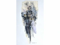Angela grossmann - gemengde techniek en collage op papier - afbeelding 1 van  11