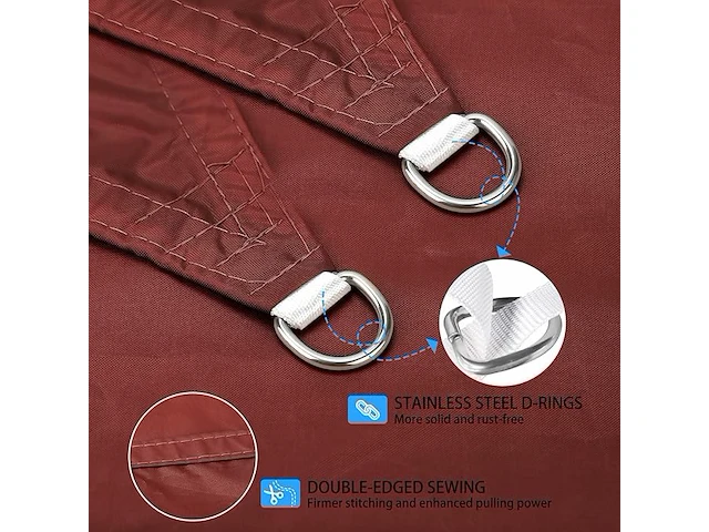 Ankuka schaduwzeil rechthoekig - afbeelding 2 van  3