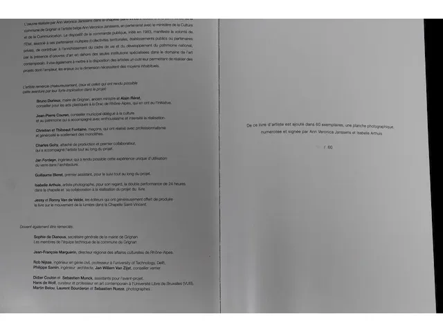 Ann veronica janssens - chapelle s-v, grignan - nieuw - afbeelding 5 van  5