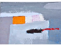 Anna mes - abstracte compositie - gemengde techniek op doek - afbeelding 3 van  15