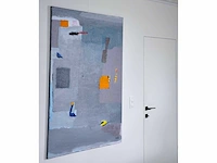 Anna mes - abstracte compositie - gemengde techniek op doek - afbeelding 5 van  15