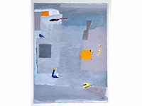 Anna mes - abstracte compositie - gemengde techniek op doek - afbeelding 8 van  15