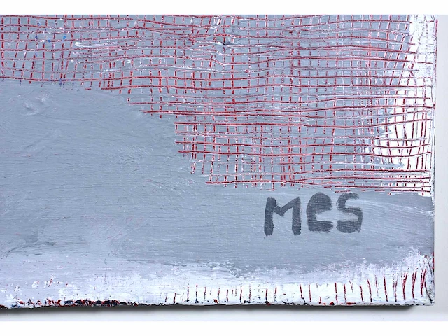 Anna mes - abstracte compositie - gemengde techniek op doek - afbeelding 9 van  15