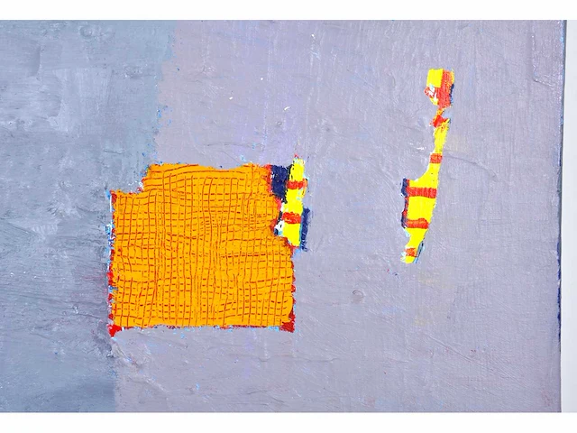 Anna mes - abstracte compositie - gemengde techniek op doek - afbeelding 10 van  15