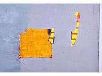 Anna mes - abstracte compositie - gemengde techniek op doek - afbeelding 10 van  15