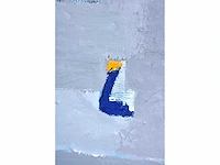 Anna mes - abstracte compositie - gemengde techniek op doek - afbeelding 11 van  15