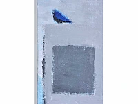 Anna mes - abstracte compositie - gemengde techniek op doek - afbeelding 15 van  15
