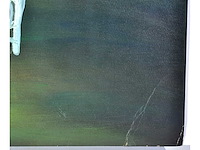 Anoniem - glooiend groen landschap - acryl op papier - afbeelding 7 van  8