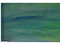 Anoniem - glooiend groen landschap - acryl op papier - afbeelding 8 van  8