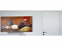 Anoniem - liggend, ruggelings naakt - olie op doek - afbeelding 3 van  9