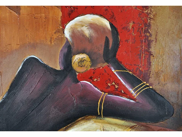 Anoniem - liggend, ruggelings naakt - olie op doek - afbeelding 4 van  9