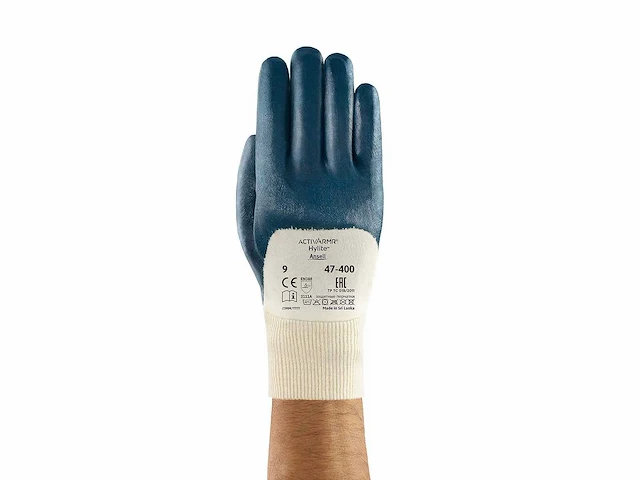 Ansell - hylite 47-400 bl/wi - maat 7 + 8 (132x) - afbeelding 1 van  1