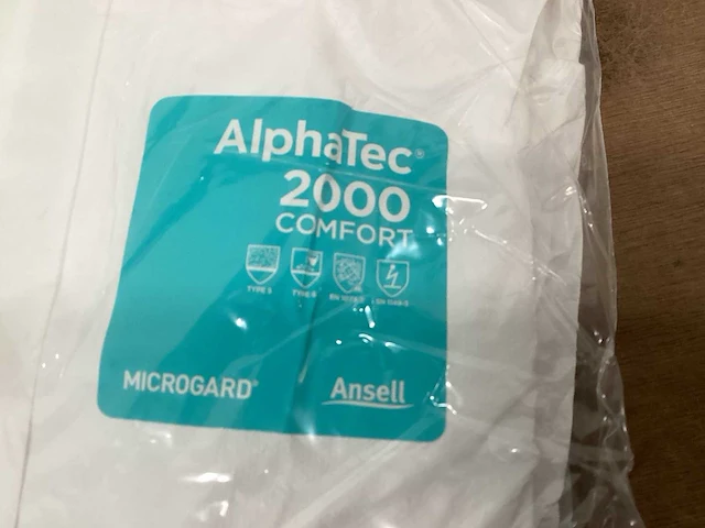 Ansell alphatec overall wegwerp maat m (40x) - afbeelding 2 van  3