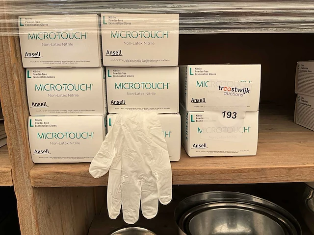 Ansell hygiëne latex handschoenen 7xbox - afbeelding 1 van  1