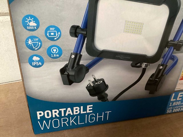Ansmann led bouwlamp 20 w met statief (4x) - afbeelding 3 van  6