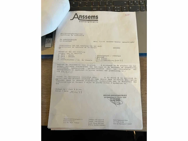 Anssems - 1300 - bs1300 - aanhangwagen - afbeelding 6 van  16