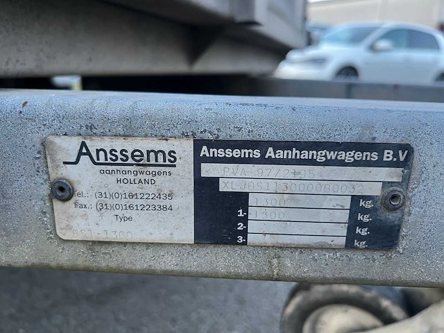 Anssems - 1300 - bs1300 - aanhangwagen - afbeelding 2 van  16