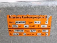 Anssems aanhangwagen xlj1x040300247873 - afbeelding 7 van  8