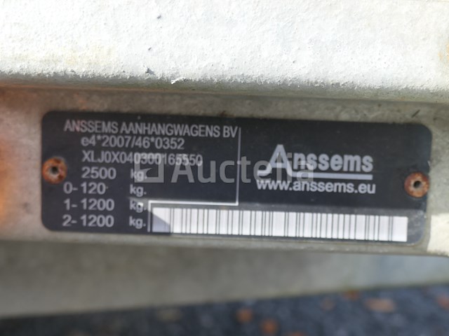 Anssems bsx 2500-301x150 dubbelassige huifophanging (vin:xljox040300165550) - afbeelding 8 van  21