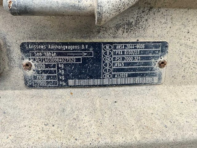 Anssems d20 aanhangwagen - afbeelding 5 van  13