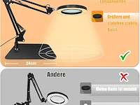 Ansteep vergrootglas met licht en standaard - afbeelding 2 van  3