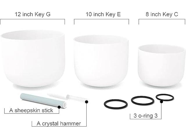 Antetok berijpte kristallen klankschalen - afbeelding 3 van  4