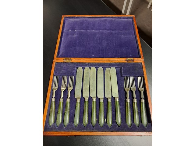 Antiek bestek 2 x - afbeelding 1 van  6