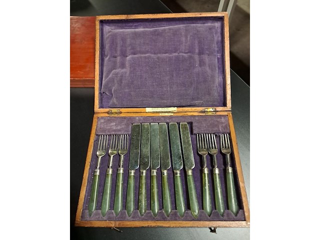 Antiek bestek 2 x - afbeelding 5 van  6