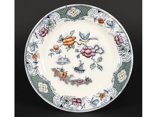Antiek chinees bord - afbeelding 1 van  2