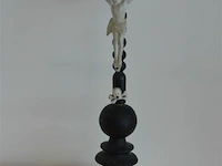 Antiek crucifix kruisbeeld hout - afbeelding 1 van  5