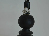 Antiek crucifix kruisbeeld hout - afbeelding 3 van  5