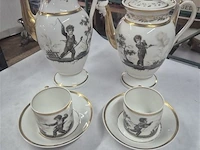 Antiek deel koffieservies - afbeelding 1 van  3
