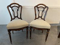 Antiek eetkamer stoelen (2st) - afbeelding 1 van  4