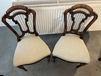 Antiek eetkamer stoelen (2st) - afbeelding 3 van  4