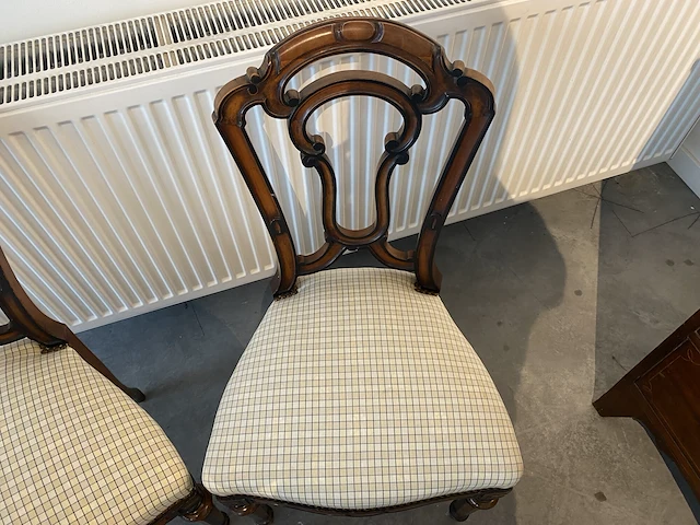 Antiek eetkamer stoelen (2st) - afbeelding 4 van  4