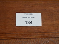 Antiek eiken kast met 2 deuren en 2 laden ca. 1m breed en ca. 1,8m hoog - afbeelding 3 van  9