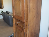 Antiek eiken kast met 2 deuren en 2 laden ca. 1m breed en ca. 1,8m hoog - afbeelding 5 van  9