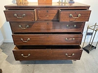 Antiek engelse commode - mahonie - afbeelding 2 van  3