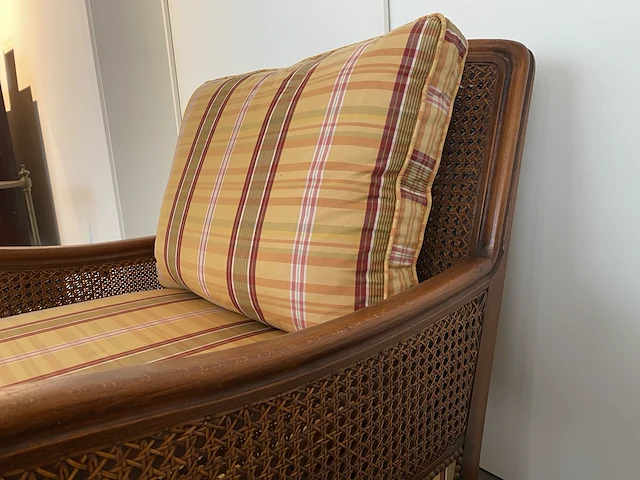 Antiek fauteuil met webbing - afbeelding 5 van  5