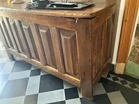 Antiek houten kist + kastje - afbeelding 2 van  9
