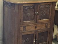 Antiek kastje, stereo en/ of barkastje. mooi gesculpteert - afbeelding 2 van  6