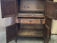 Antiek kastje, stereo en/ of barkastje. mooi gesculpteert - afbeelding 4 van  6