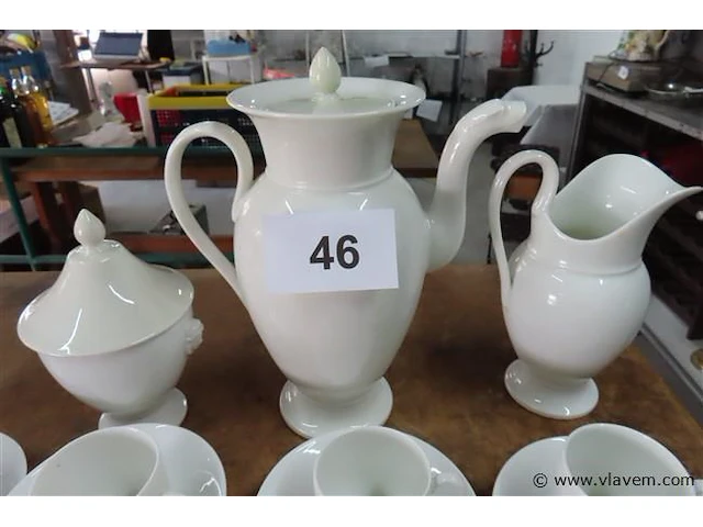 Antiek koffieservies 15-delig - afbeelding 3 van  3