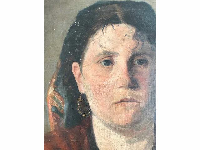 Antiek olieverf schilderij. zeer hoogwaardig geschilderd. - afbeelding 3 van  29