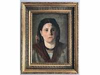 Antiek olieverf schilderij. zeer hoogwaardig geschilderd. - afbeelding 8 van  29