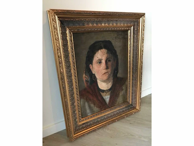 Antiek olieverf schilderij. zeer hoogwaardig geschilderd. - afbeelding 1 van  29