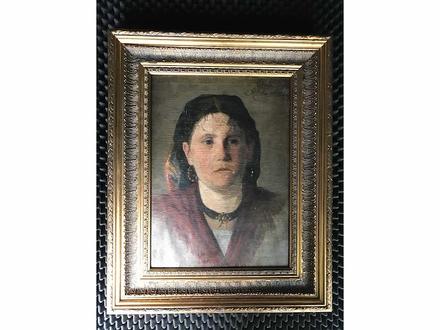 Antiek olieverf schilderij. zeer hoogwaardig geschilderd. - afbeelding 13 van  29
