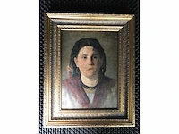 Antiek olieverf schilderij. zeer hoogwaardig geschilderd. - afbeelding 13 van  29