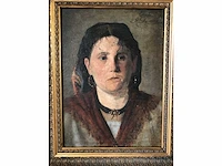 Antiek olieverf schilderij. zeer hoogwaardig geschilderd. - afbeelding 15 van  29